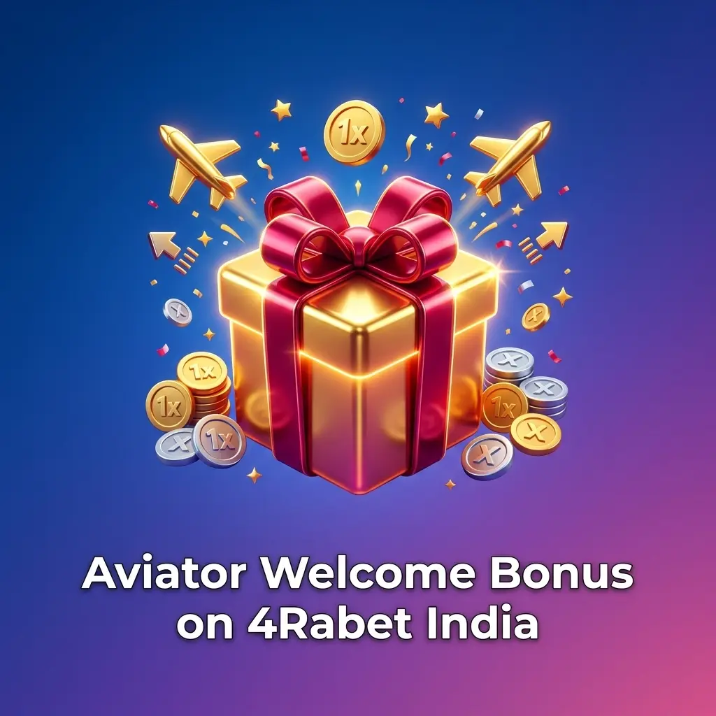 4Rabet India Aviator welcome bonus with 100% first deposit match starting from INR 100 for new players