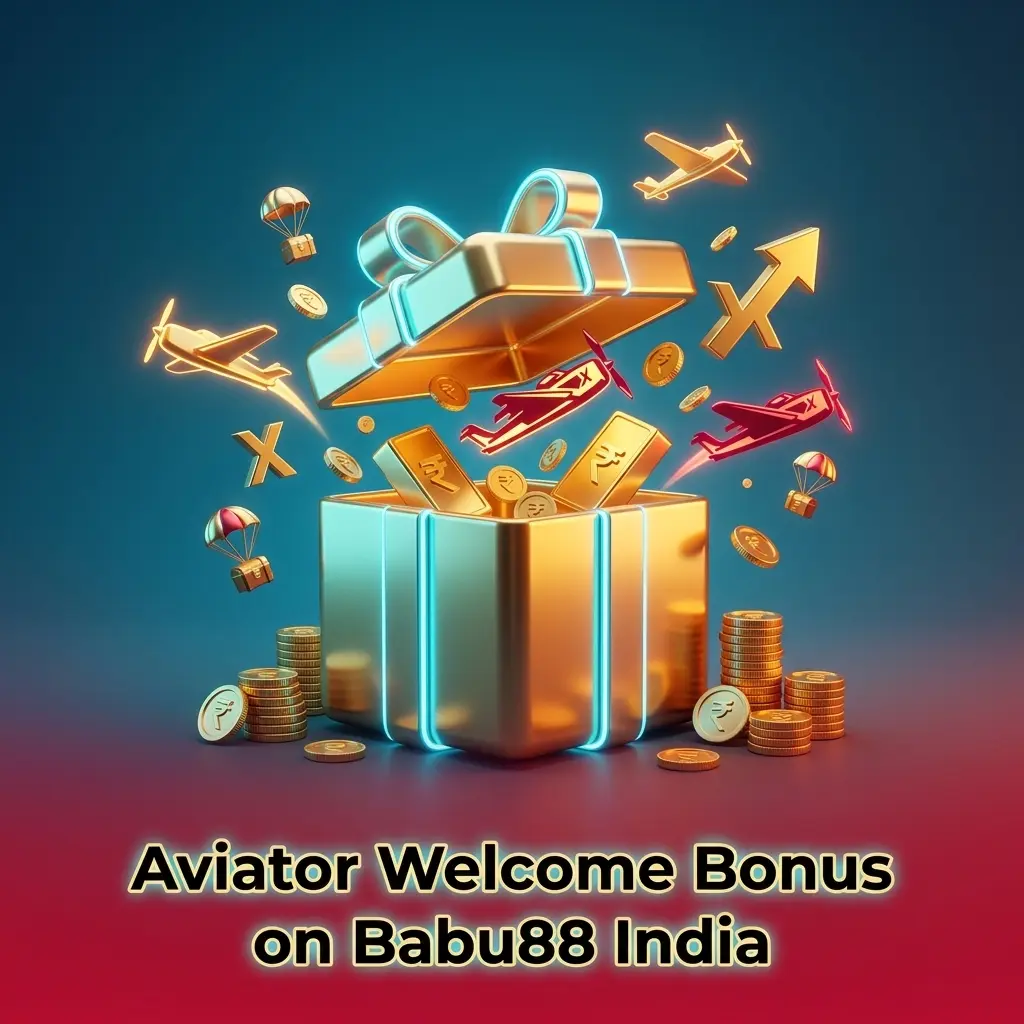 Babu88 India Aviator welcome bonus offering 50% on first deposit of INR 500 for new casino players