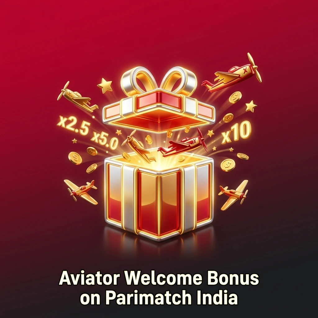 Parimatch India Aviator welcome bonus offering 100% first deposit match for new casino players starting from INR 500