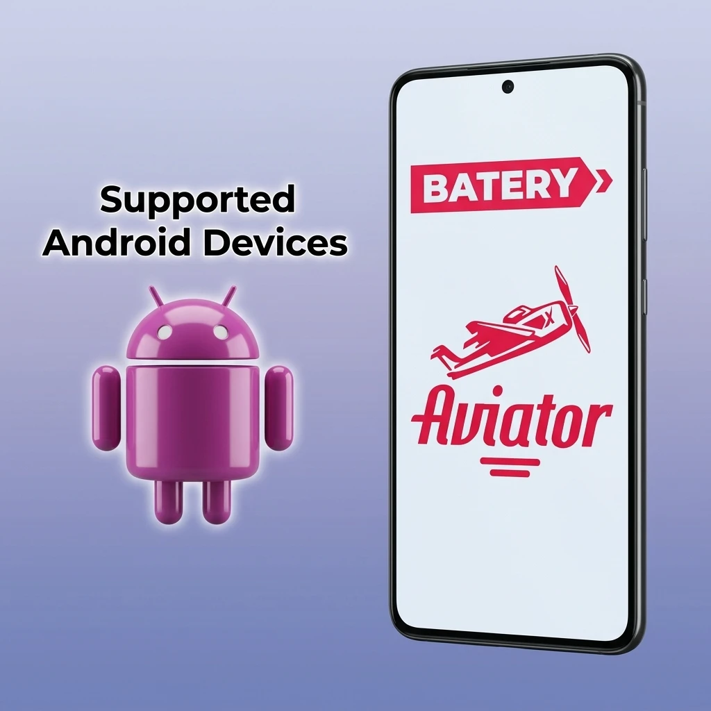 List of supported Android devices for Batery Aviator app across budget, mid-range, and flagship tiers