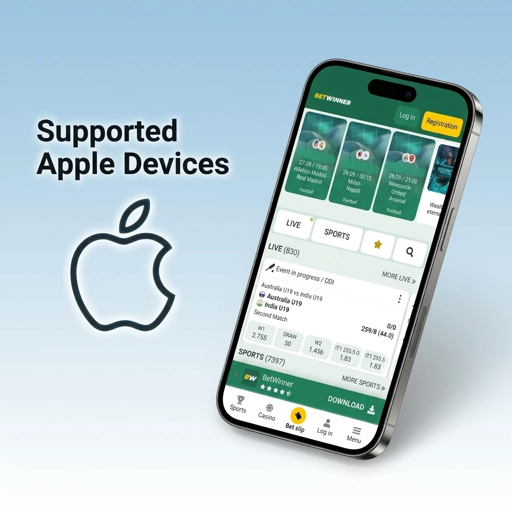 List of supported Apple iPhones and iPads for BetWinner Aviator app running iOS 12 or later