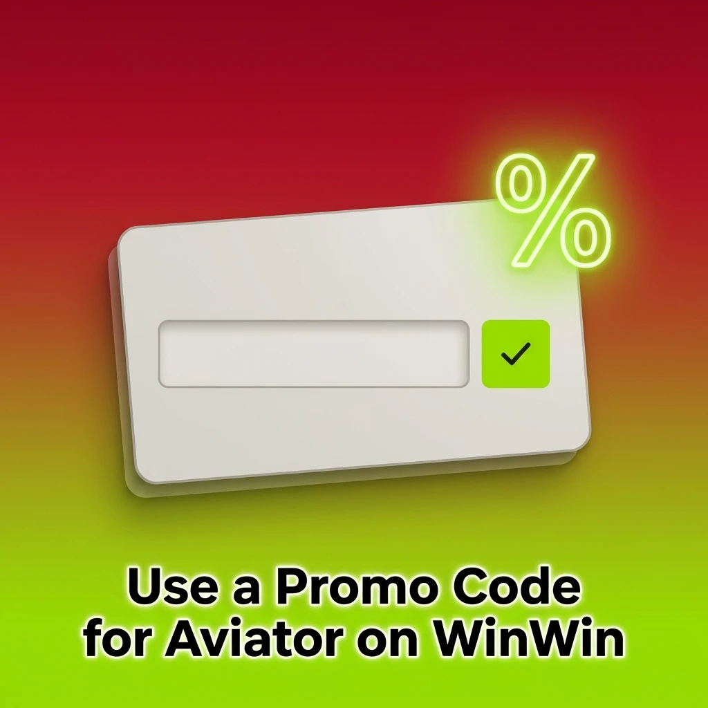 WinWin Aviator promo code WWAVIATE entry field for bonus credit during registration or Promotions tab in app